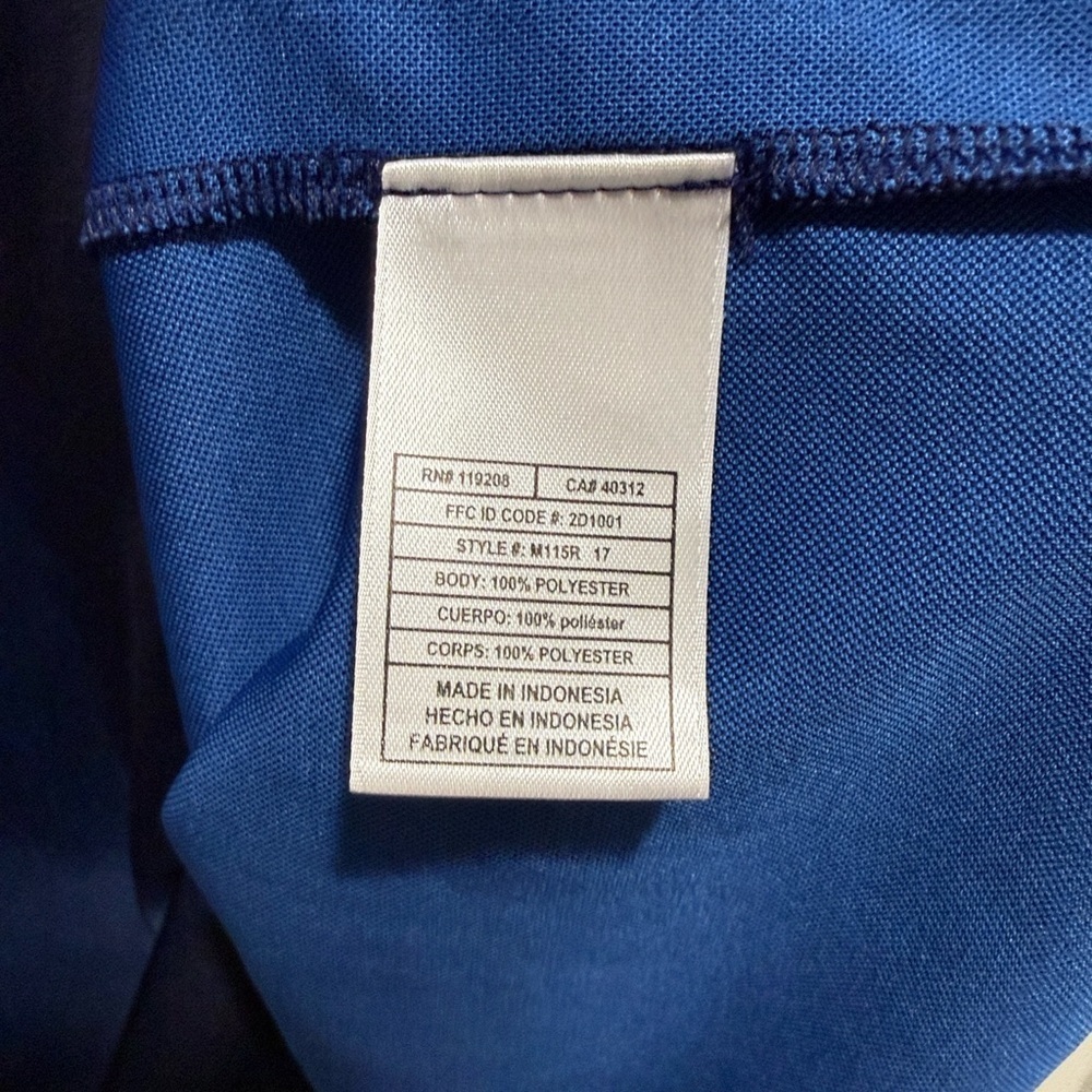 New York Rangers adidas climalite Quarter-Zip Pullover Jacket - Blue - Picture 6 of 7